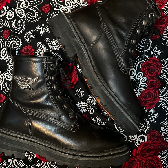 Harley-Davidson Women’s Combat Laced up Boots - Picture 1 of 9